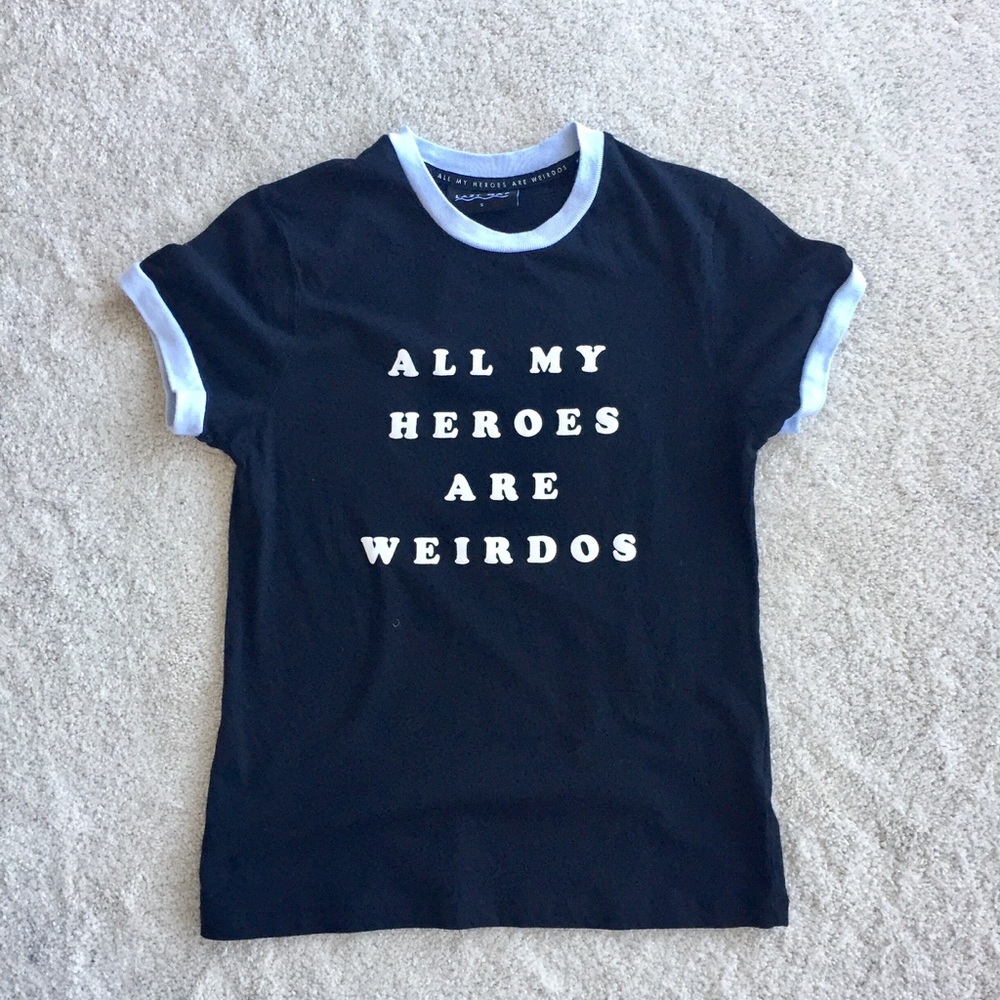 Lazy Oaf "All My Heroes are Weirdos" tee